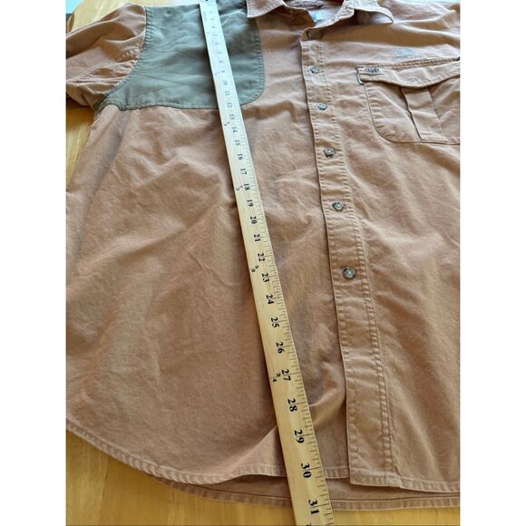 Beretta x Flint Oak Shooting Shirt – XL-Tan/Khaki with Olive Green Patches - Picture 10 of 11